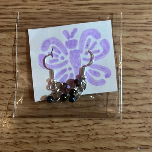 Handmade , glass beads , earrings - Picture 8 of 10